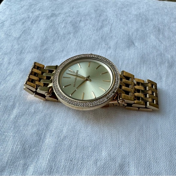 Michael Kors Darci Round Gold-Tone Watch - Picture 5 of 10